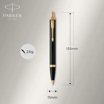 Image de Parker 1975556 Parker Kugelschreiber PARKER IM Black Lacquer BL F Blau