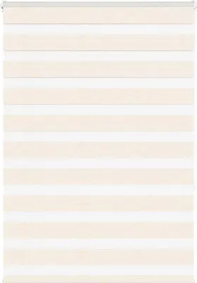 Produktbild von Doppelrollo Marmorbeige 95x150 cm Stoffbreite 90,9 cm Polyester