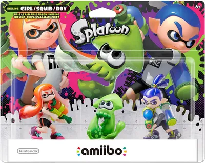 Image de Pack de 3 amiibo Splatoon | Figurines Nintendo interactives | Contenus et personnalisations à débloquer | Compatible avec Switch, 3DS, Wii U | Allemand