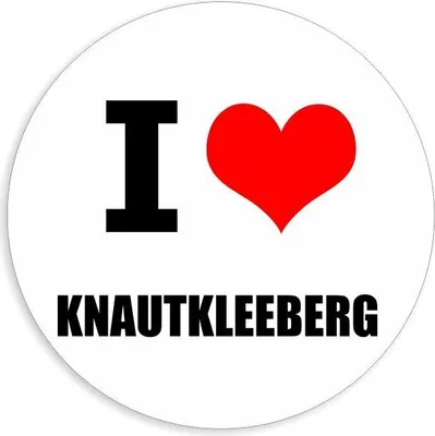 Produktbild von Kiwistar - Autoaufkleber - 8x8 cm - außen klebend - I love Knautkleeberg für Auto, Laptop, Fahrrad, LKW, Motorrad Aufkleber mehrfarbig Sticker Decal