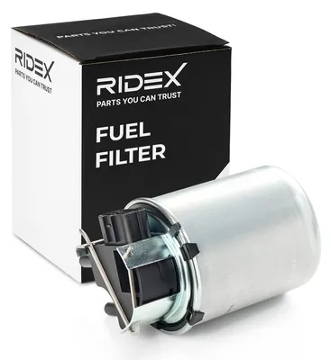 Produktbild von Kraftstofffilter RIDEX 9F0497 für NISSAN Qashqai II (J11, J11) Leitungsfilter