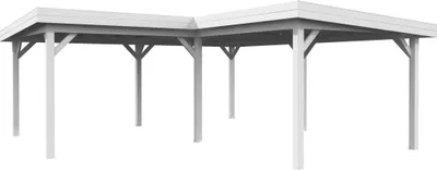 Produktbild von Palmako Carport/Pavillon Connect Lenna 24,9 m² weiß lackiert