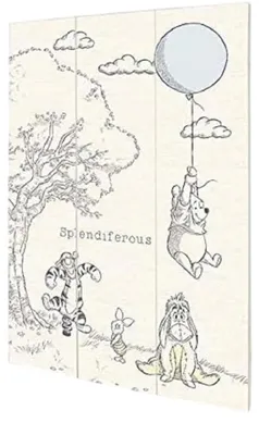 Produktbild von Winnie the Pooh - "Splendiferous" bedruckt, Holz CD1099 (Einheitsgröße) (Weiß)