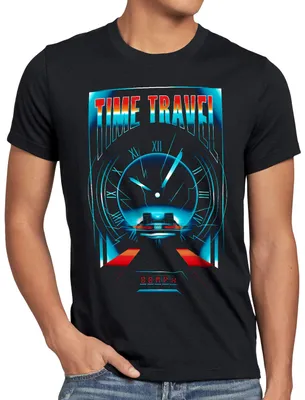 Produktbild von style3 De Lorean Time Travel T-Shirt Herren zeitreise marty