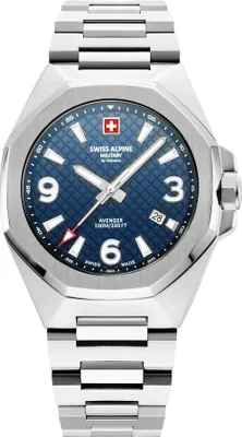 Obrázok produktu pre vajiarske hodinky Alpine Military pnske analgov quartz 7005.1135SAM z nehrdzavejcej ocele