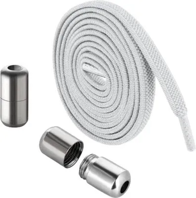 Imagen del producto de Cordones Kicks Don® sin cordones – Blancos – 100 cm