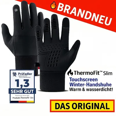 Immagine prodotto di Guanti invernali ThermoFit™ Thermo Touchscreen Donna Uomo Caldi e Impermeabili: Nero / M