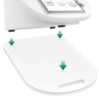 Gleitplatte für Thermomix TM6/TM5, Acryl, mit Griff