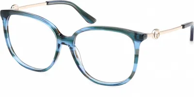 Produktbild von Guess GU50350 Blue/horn 56/15/140 Damen Brillen