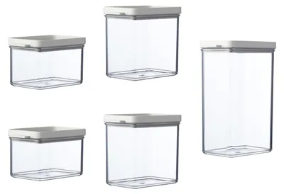 Produktbild von Mepal - Aufbewahrungsbox set Omnia - 5.6 l - Nordic white