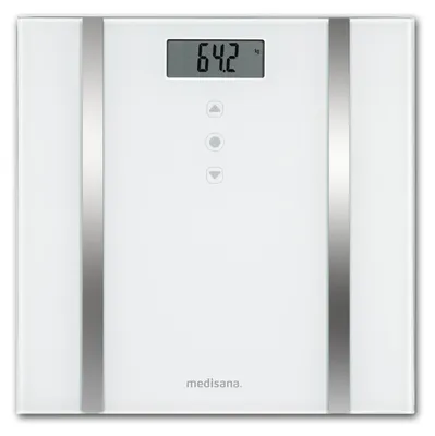 Produktbild von medisana BS 483 weiß Körperanalysewaage bis 180 kg Personenwaage Körperfett