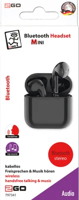 Immagine prodotto di 2GO Bluetooth Headset "TWS Mini" - schwarz