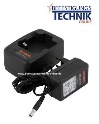 Image de TJEP Chargeur + adaptateur secteur 1,65Ah NiMh pour cloueur à gaz TJEP KMR 2G