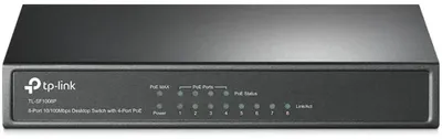 Produktbild von TP-Link TL-SF1008P, Unmanaged, Fast Ethernet (10/100), Vollduplex, Power over Ethernet (PoE)