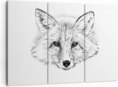 Produktbild von Bild auf Leinwand - Leinwandbild - Wolf Kinder Skizze illustriert - 105x70cm - Wand Bild - Wanddeko - Leinwanddruck - Bilder - Kunstdruck - Wanddekoration - Leinwand bilder - Wandkunst - CE105x70-3212
