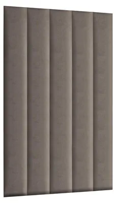 Produktbild von MG Design Polsterpaneel 15 x 120 cm in Braun - 3D Wandkissen fürs Bettkopfteil & Wanddeko, ohne Bohren, geräuschmindernd, fein strukturiert, pflegeleicht & Abriebfest