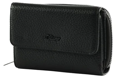 Image de s.Oliver porte-monnaie Wallet Grey / Black noir