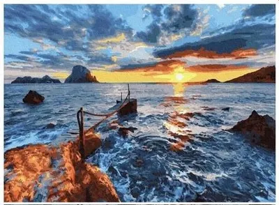 Immagine prodotto di Mosaico Diamantato "Mare In Tempesta", 40X30 Cm