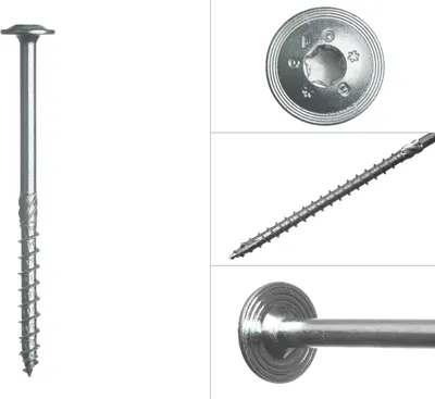 Produktbild von Tellerkopfschrauben verzinkt Torx 8 x 120 mm - Schachtel 50 Stück