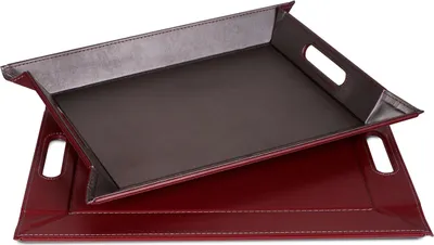 Produktbild von Wendetablett, Anthrazit/Burgund, 2 Größen: Klein
