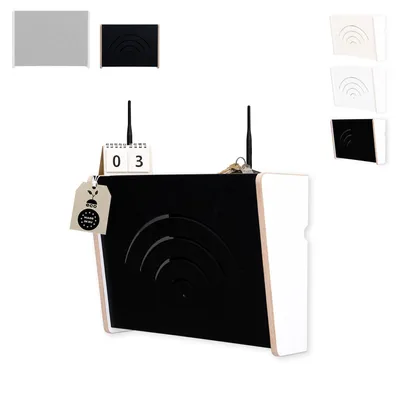 Produktbild von MOE UHANE Abdeckung für WLAN-Router, Router-Abdeckung, Router-Regal mit verschiebbarer Abdeckung, Organizer für Router-Bereich