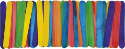 Obrázok produktu pre EDUPLAY 200-003 Remeselné tyčinky "Lollipop" veľké, farebné (balenie 50 kusov)