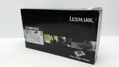 Produktbild von LEXMARK Lasertoner Return schwarz 0C736H1KG