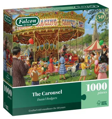 Productafbeelding van Falcon Puzzel - 1000-delige puzzel - Het Draaimolen - Meerdere kleuren