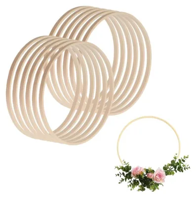 12 Bamboo-Ringe 15 cm für Traumfänger, Macramé, Girlanden