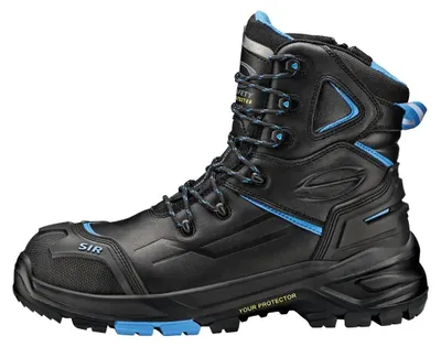 Produktbild von Sir Safety Hunter Herren Sicherheitsstiefel S3S Leder Fiberglaskappe Kompositzwischensohle, 50, Schwarz