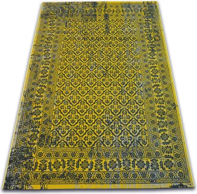 Produktbild von Teppich VINTAGE Blumen 22209/025 gelb Gelb 80x150 cm