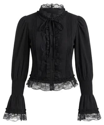 Produktbild von KRZY damen bluse - schwarz, XS