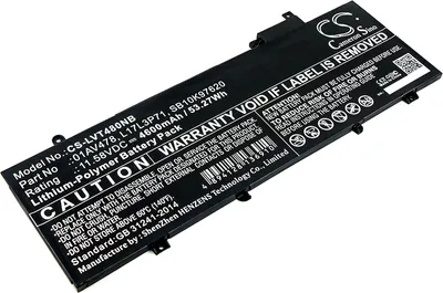 Produktbild von TECHTEK Laptop Akkus Kompatibel mit [Lenovo] ThinkPad T480s, THINKPAD T480S 20L70001ED, THINKPAD T480S 20L70002, THINKPAD T480S 20L70002ED, THINKPAD