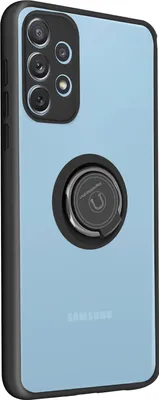 Produktbild von Avizar, Hybrid Handyhülle mit Ring-Halterung für Samsung Galaxy A32, Schwarz