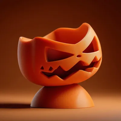 3D-gedruckter Schmuckorganizer mit Halloween-Kürbis – Decords, Produktansicht 1