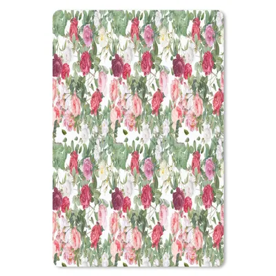 Produktbild von MuchoWow® Mauspad Mousepad Pfingstrose - Blumen - Farben - Rosen 18x27 cm - Mousepads - Maus Mat - Pad - Mausunterlage