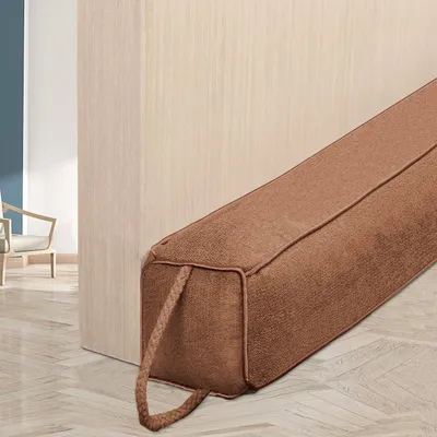 Produktbild von Zugstopper, für Türen, 107 cm, robuster Windstopper, Türschutz, Kälteschutz für Türen und Fenster, grau
