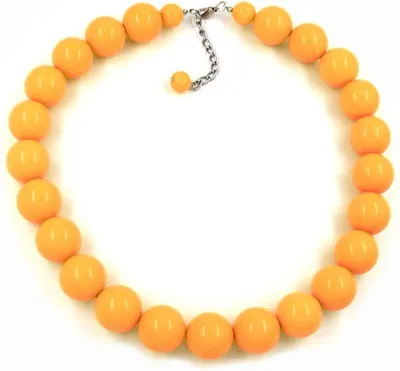 Produktbild von Kette, Perlen 20mm, gelb-glänzend