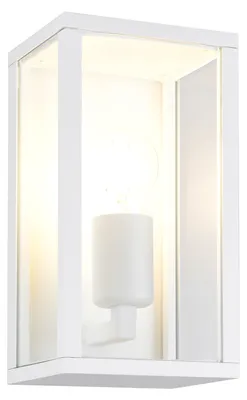 Obrázok produktu pre Nástenné svietidlo, vonkajšie, hliník, matná biela, IP44, H26cm