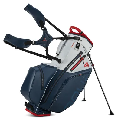 Produktbild von BIG MAX AQUA Hybrid 4 Golftasche – 100 % wasserdicht – Hybridständer & Trolley – 14-fache Schlägereinteilung – 2,5 kg