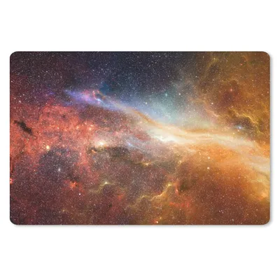 Produktbild von MuchoWow® Schreibtischunterlage Weltraum - Sterne - Farben 60x40 cm - XXL Mauspad - Großes Mauspad