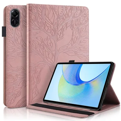 Image de Étui en similicuir à motif arbre pour Honor Pad X9 / X8 Pro, rose