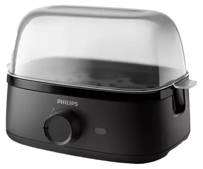Image de Cuiseur à oeufs électrique Philips HD9137/90 série 3000 pour 6 œufs - noir