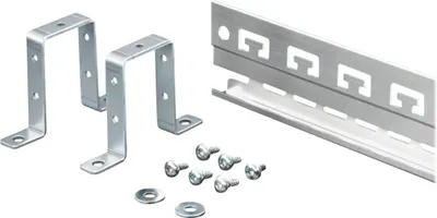 Produktbild von Rittal 2388.125, Regal-Schienenset, Aluminium, Grau, 1 Stück(e), 1,02 kg