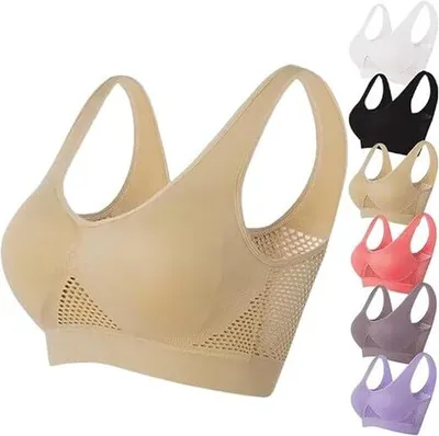 Produktbild von Atmungsaktiver Cool Liftup Air-BH, 2024 Neuer Großer Größe Air-BH Atmungsaktiv und Bequem Mesh Sport-BH für Frauen
