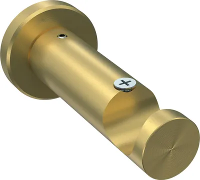 Produktbild von Interdeco Träger mit Abstand 7,5 cm / Wandhalterung für Gardinenstangen 20 mm Ø, 1-läufig Messing-Optik, Typ Platon