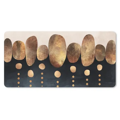 Produktbild von MuchoWow® Mauspad Mousepad Gold - Abstrakt - Luxus 60x30 cm - Mousepads - Maus Mat - Pad - Mausunterlage - Nachhaltig