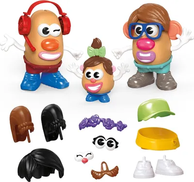 Image de Set de têtes de pommes de terre La famille des pommes de terre avec 44 pièces - Jouets créatifs préscolaires pour les tout-petits - Pour filles et garçons
