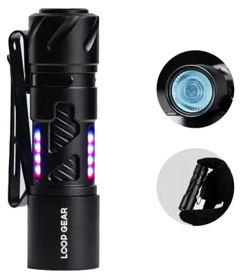 Produktbild von Loop Gear SK03 RGB EDC Taschenlampe mit Seiten LED