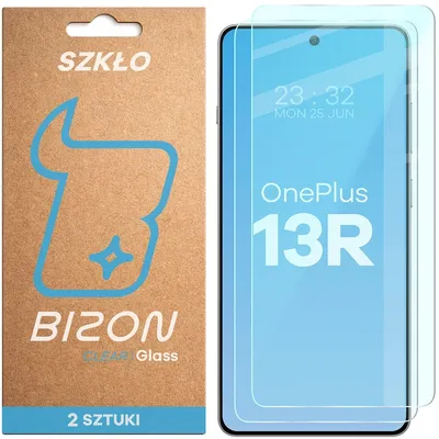 Produktbild von Gehärtetes Glas für OnePlus 13R, Bizon Glass Clear Duo, 2 Stück